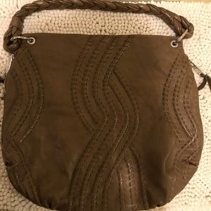Kenar Brown Leather Shoulder Bag